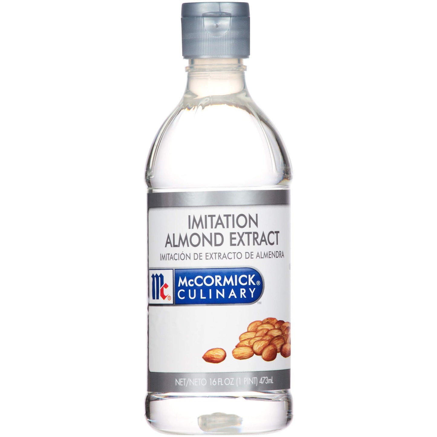 McCormick Culinary Imitation Almond Extract, 16 Fl Oz, Clear, Transparent
