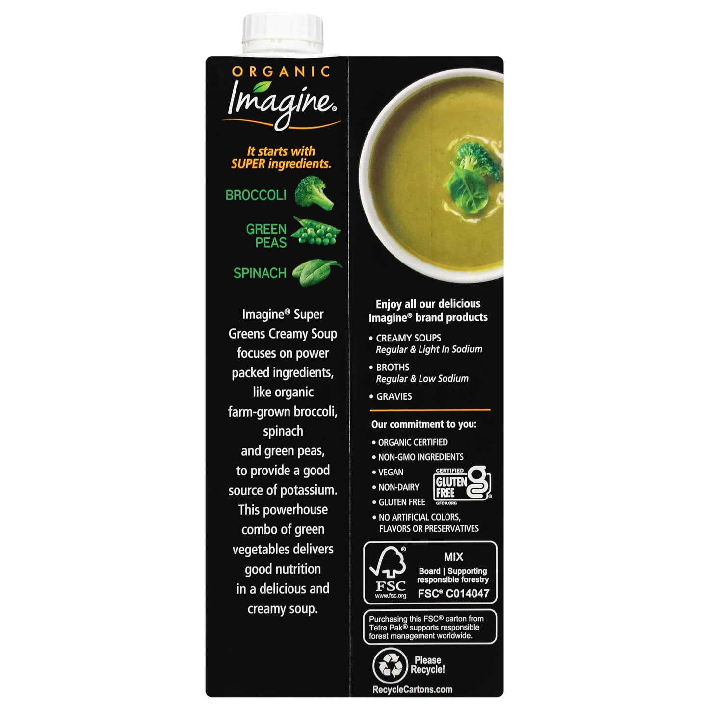Imagine Organic Super Greens Creamy Soup 32 Fl. Oz (Pack Of 6)
