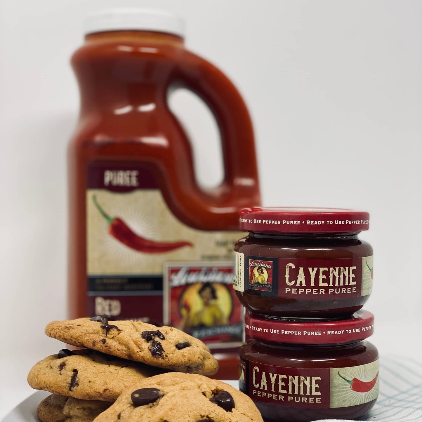 Louisiana Pepper Exchange Cayenne Pepper Puree - Plant-Based, Gluten-Free, 4 Ounce Jar