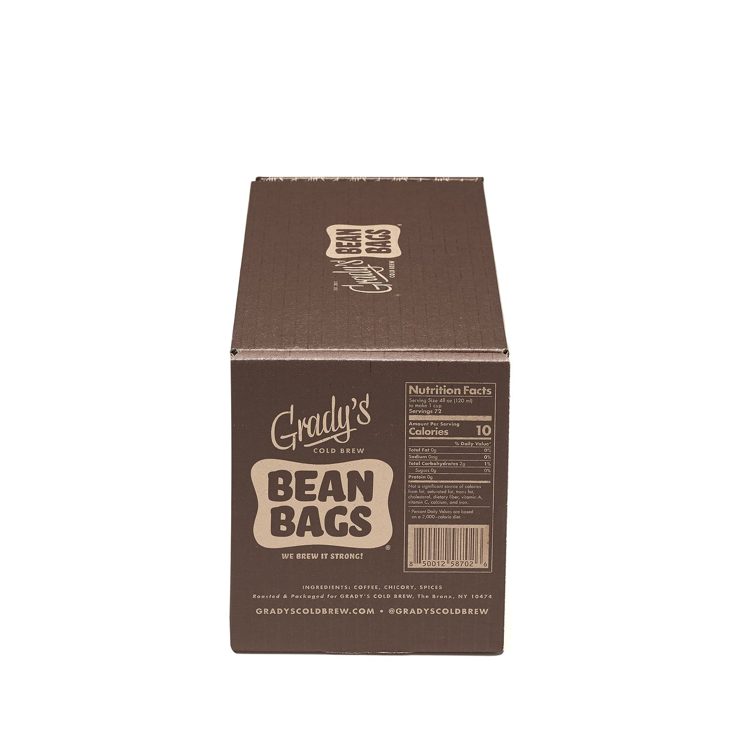 Grady'S Cold Brew Coffee, Original, 6-Pack Shipper Bean Bag Bundles With 24 (2Oz.) Individual Bean Bags, 72 Total Servings