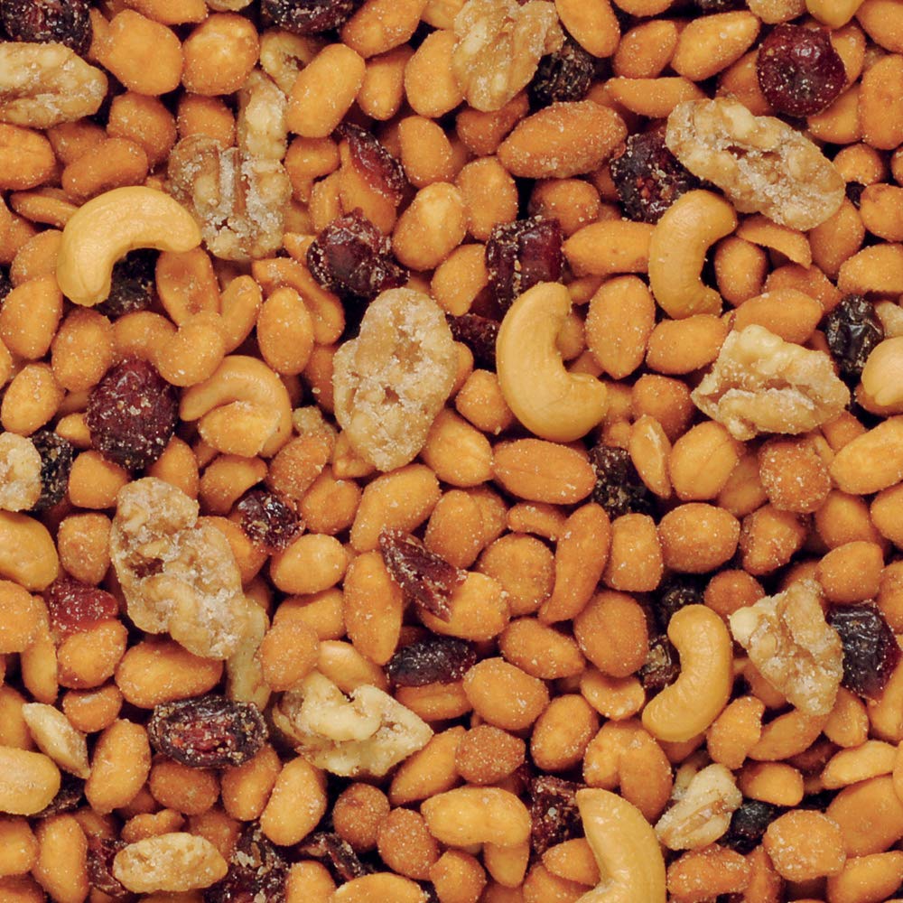 Fisher Snack Sweet Nut Trail Mix, 4 Ounces (Pack Of 6), Honey Roasted Peanuts, Raisins, Frosted Walnuts, Cashews, Dried Sweetene