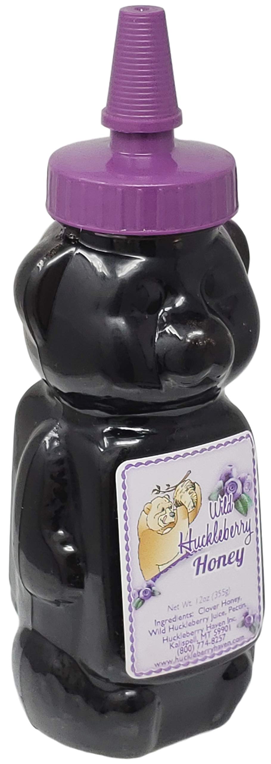 Wild Huckleberry Honey Bear 12.0 Oz