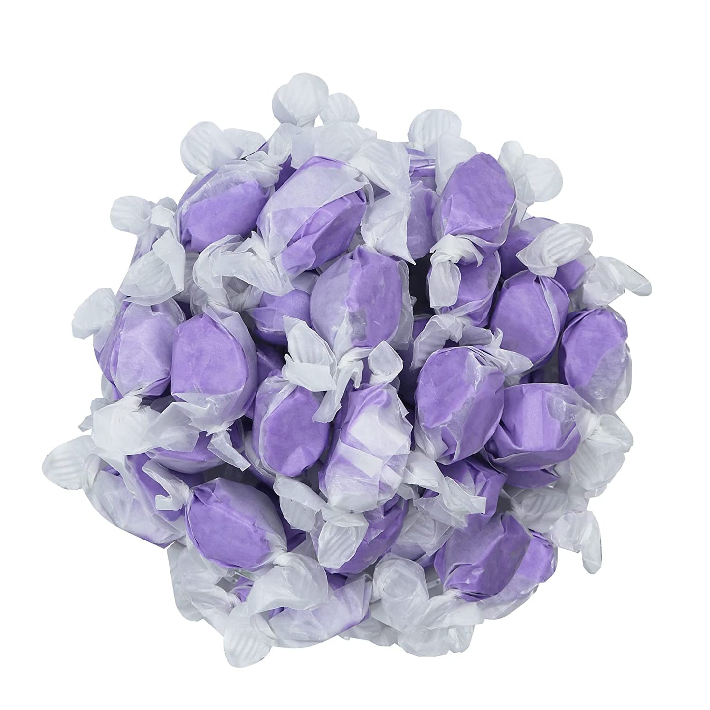 Gourmet Soft and chewy Salt Water Taffy Candy - Individually Wrapped - Bulk bag (Huckleberry, 2 Pound (Pack of 1))