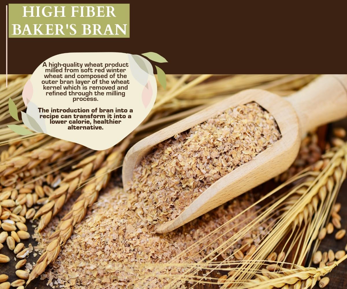 SweetGourmet Baker's Wheat Bran | Natural Foods | 2 Pounds