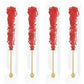 Rock Candy Lollipops Pops Candy Suckers, Color And Flavor Assortment, Individually Wrapped, 6.5'' (Cherry, 6-Pack)