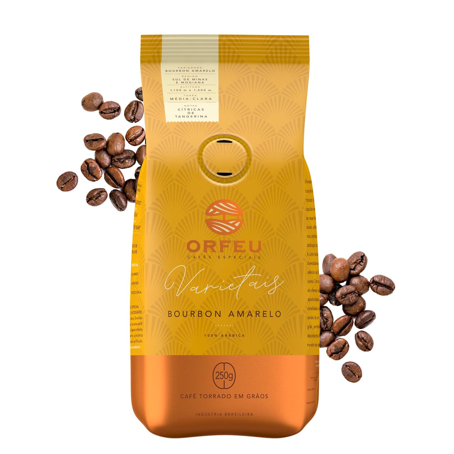 CAFÉ ORFEU Special Coffee Yellow Bourbon 100% Arabica Light Medium Roast 8.8oz