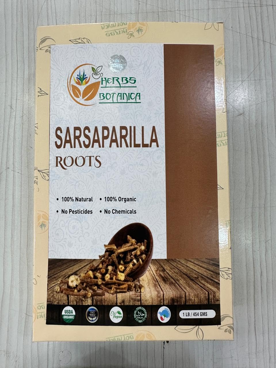 Herbs Botanica Sarsaparilla Root - Natural Herbal Tea Ingredient, 16 oz