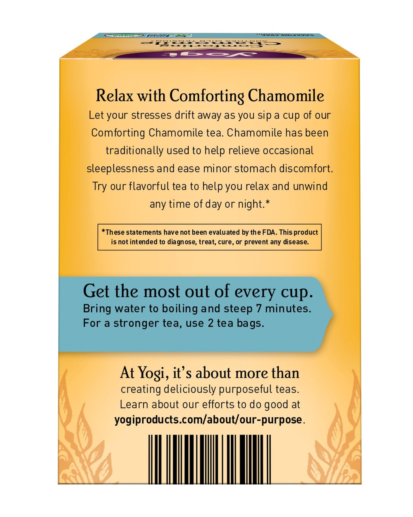 Yogi Tea  Chamomile  16 Count  Packaging May Vary