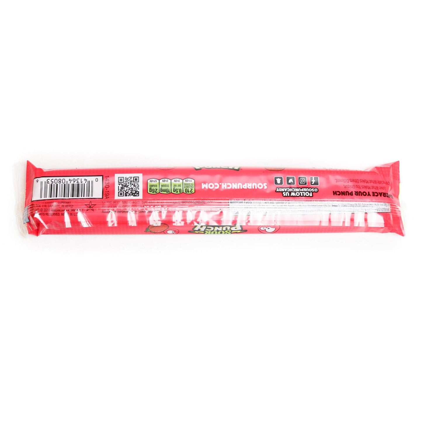 Sour Punch Strawberry Sour Straws 2Oz Tray (Pack Of 24)