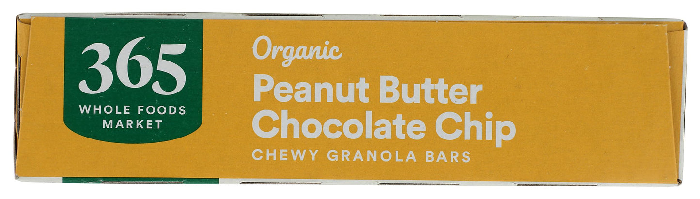 365 by Whole Foods Market Organic Chocolate Chip Peanut Butter Granola Bars, 8 Count