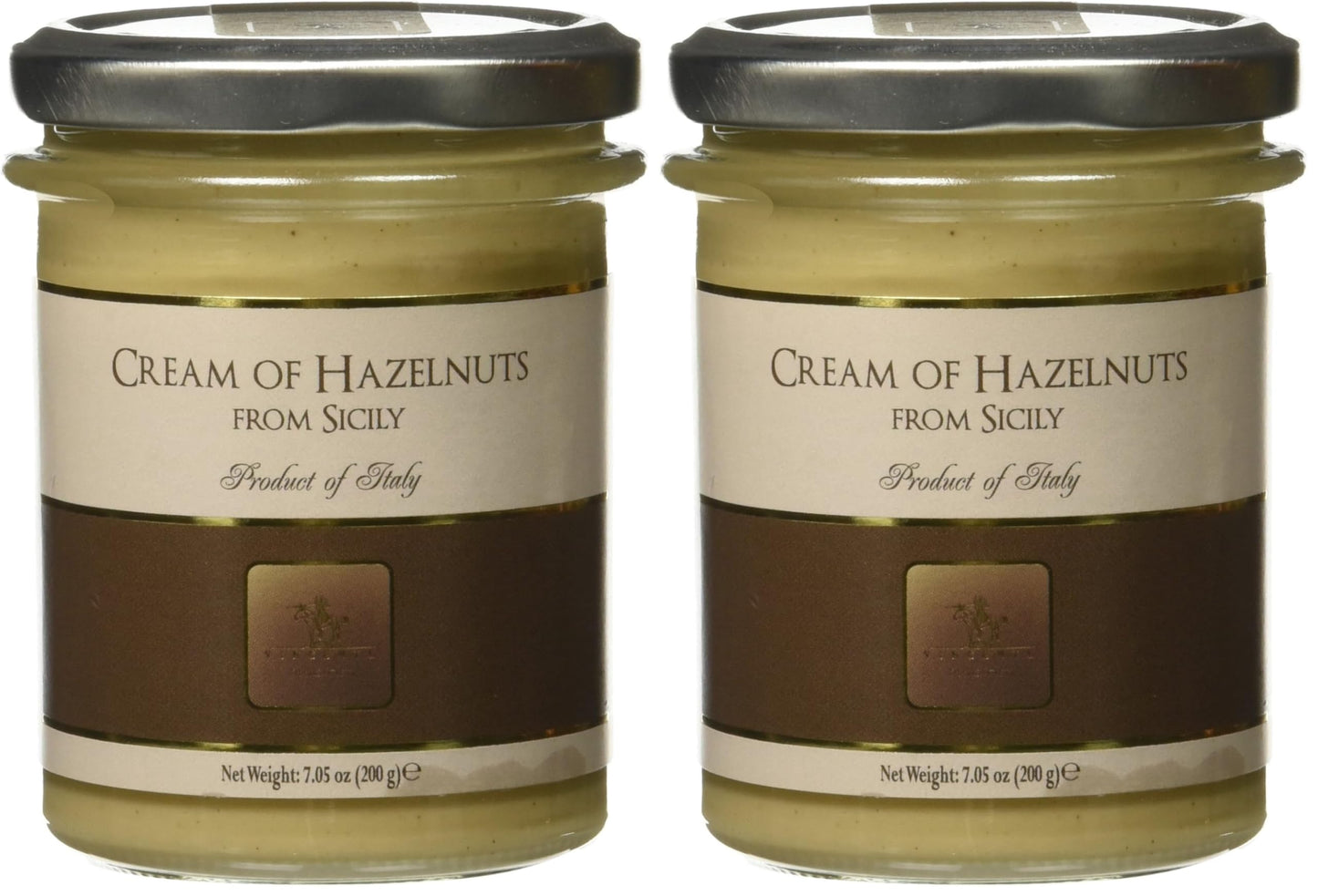 Vincente Sicilian Cream of Hazelnuts Nut Spread, 7.05 Ounce (Pack of 2)