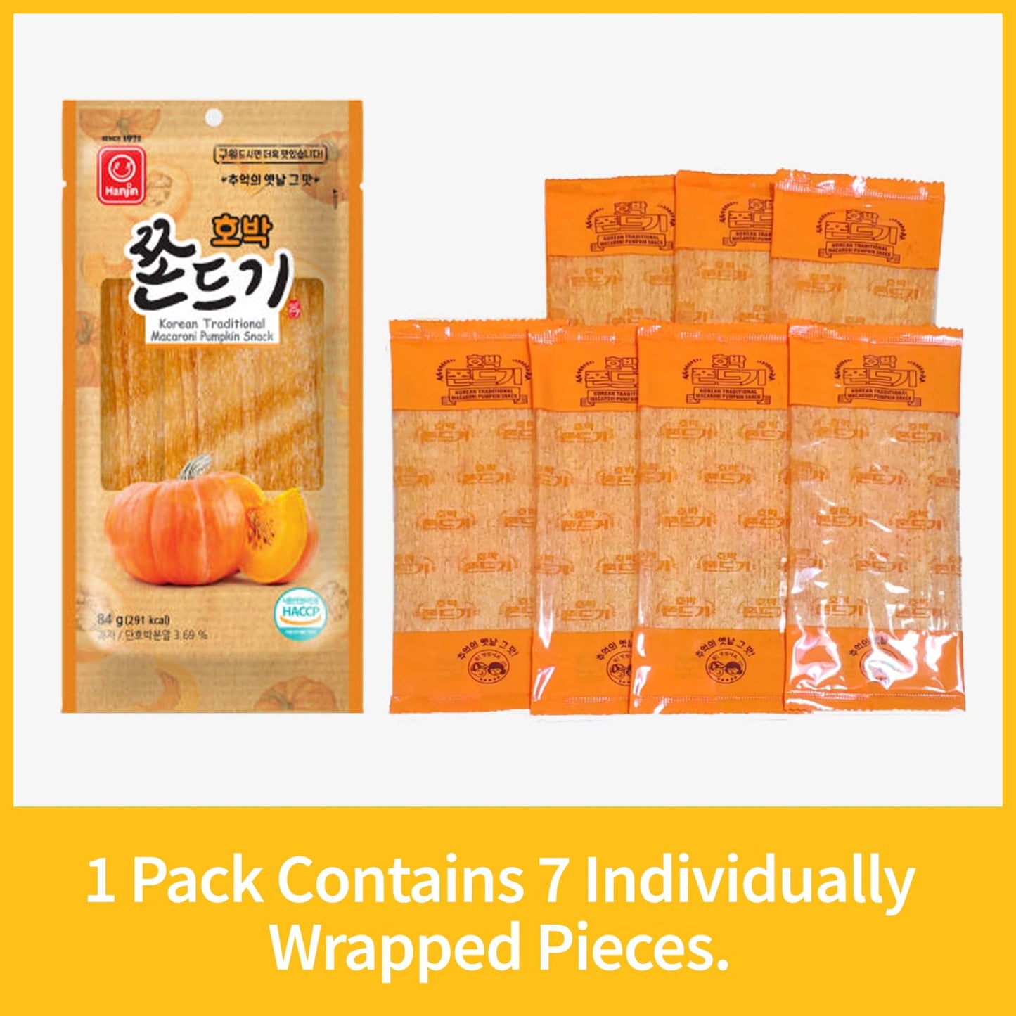 COELO Pumpkin Flavor Chewy K-Food  , 84g x 3 Packs (Total 8.89oz) Individually Wrapped Snack