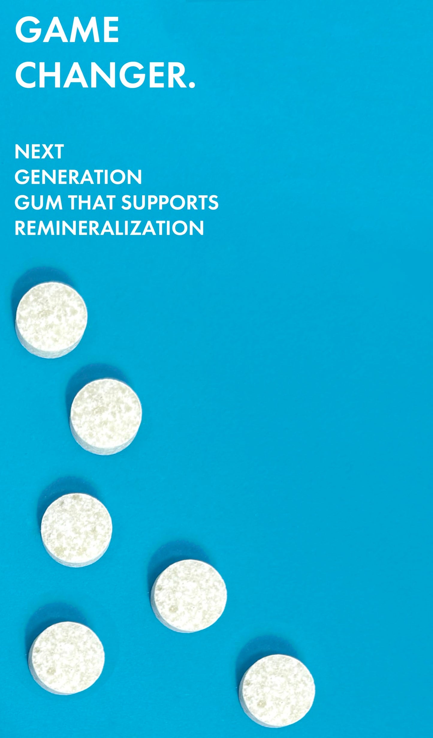 crait Hydroxyapatite Gum Remineralizing Gum with Non-Nano Hydroxyapatite and Xylitol  70mg HA Per Piece  Sugar-Free Mint Chewing Gum for Fresh Breath  Bad Breath Treatment  60 Pieces