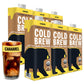 Wandering Bear Organic Caramel Cold Brew Coffee  32 fl oz  6 pack - Extra Strong  Bold  Smooth  Unsweetened  Shelf-Stable  Ready to Drink  Gluten Free  & Vegan  Iced Cold Brewed Coffee Drinks