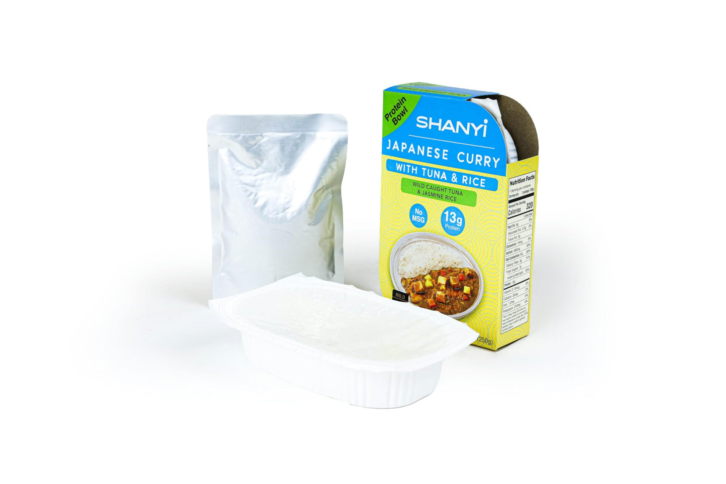 ShanYi Protein Bowl - Wild Caught Fish & Jasmine Rice, 250g, 6 Microwaveable Meals, No MSG, On-the-Go Healthy Meal