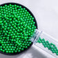 Dark Green Sprinkles Edible Pearls,Cake Sprinkles 130g 4.6OZ,Cookie Sprinkles,Sugar Pearl, Edible Candy Pearls for Cake Cupcake