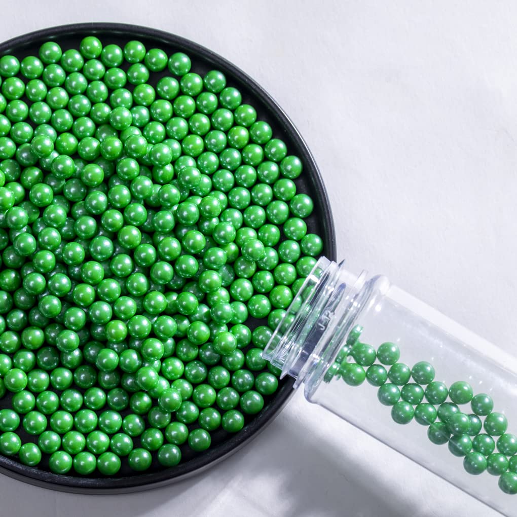 Dark Green Sprinkles Edible Pearls,Cake Sprinkles 130g 4.6OZ,Cookie Sprinkles,Sugar Pearl, Edible Candy Pearls for Cake Cupcake