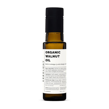 100% Organic Walnut Oil 34 Fl Oz - Cold-Pressed - Rich In Omega-3 - Supports Cognitive Health - Straight From Farm - Non Gmo - N