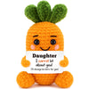 Easter Basket Stuffers for Teens Girls Kids, Easter Gifts for Daughter Kids Handmade Crochet Carrot Mini Cute Birthday Gifts for
