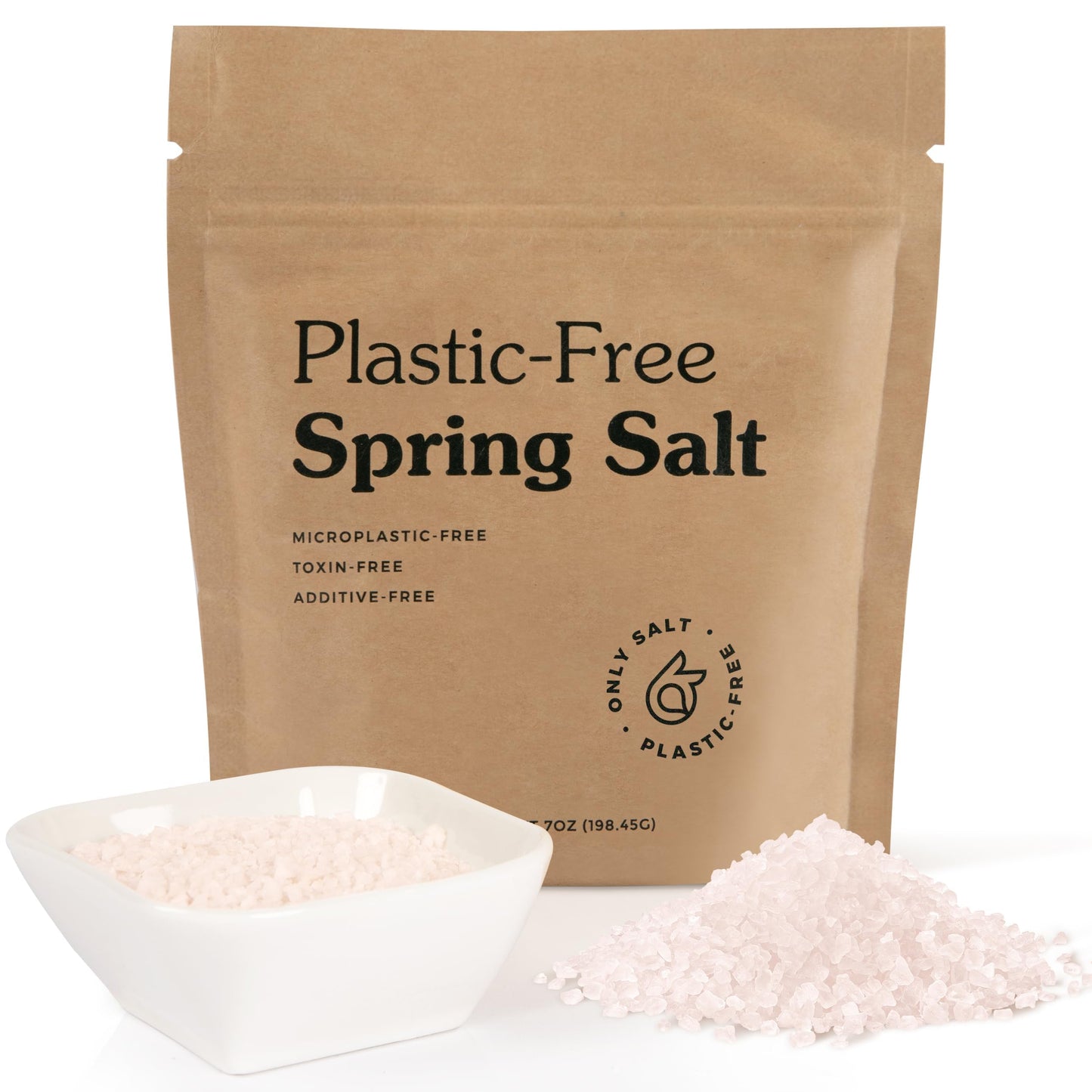 Only Ancient Spring Salt From Andes Mountains, Coarse Grain Rock & Sea Salt Hybrid With High Mineral Content, Kosher Salt For Co