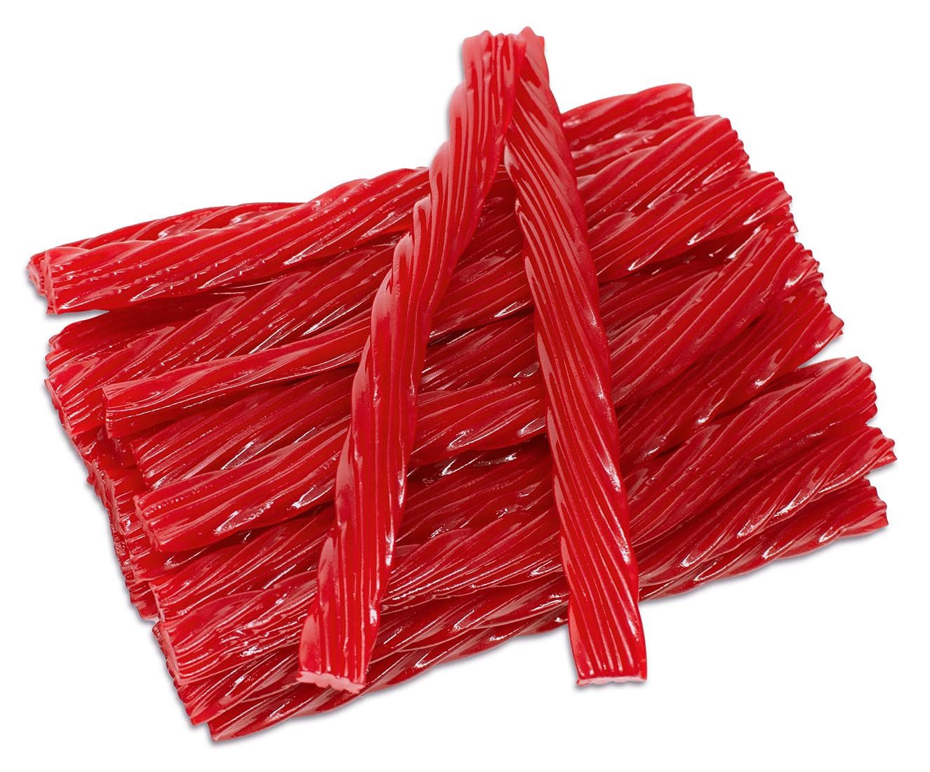 Sweet Roots Strawberry Licorice Twists (16 Oz / 1 Bag) - Jumbo Size - Certified Kosher - Vegan - Fat Free