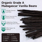 Spiceel Organic Madagascar Vanilla Beans Grade A Vanilla Pods For Making Extract, Whole Vanilla Beans For Baking, Gluten Free, N