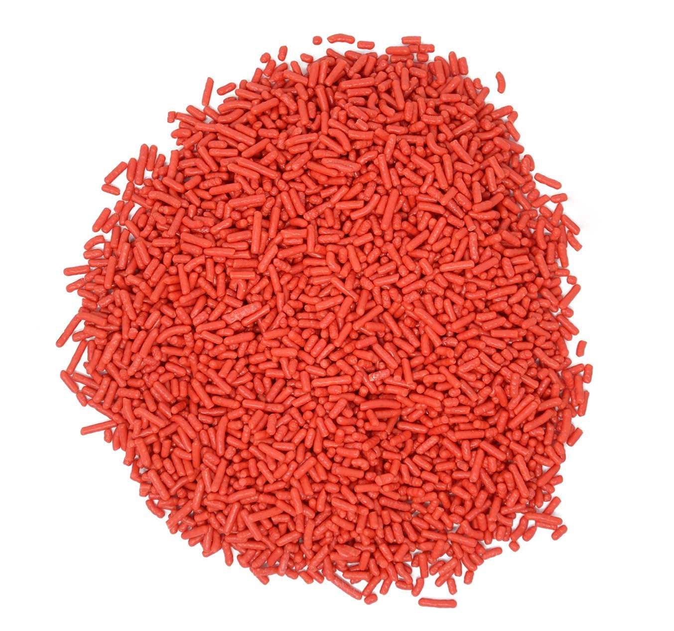 Mystic Sprinkles Solid Color Jimmy Sprinkles (Candy Apple Red Jimmies 3Oz)
