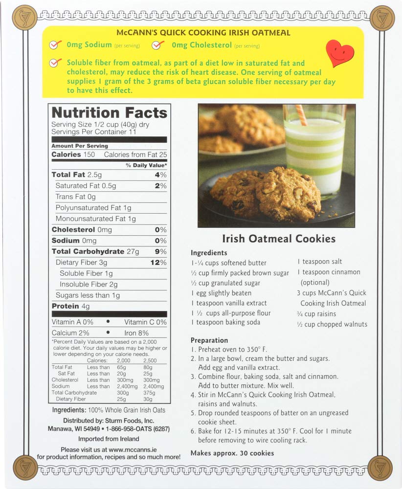Mccann Oatmeal Irish Box Quick (Pack of 2)