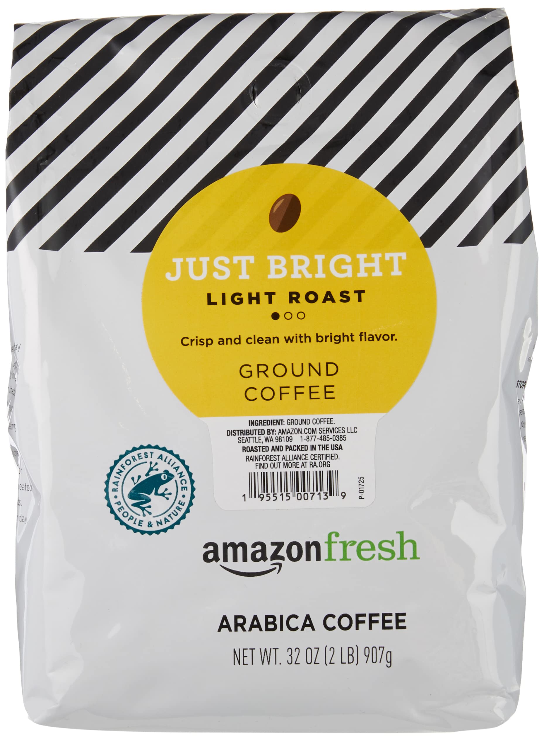 Amazon Fresh Ground Coffee, Light Roast, 32 Oz, 1 Pack
