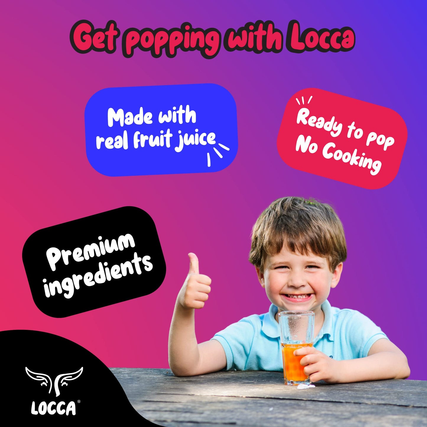 LOCCA Blueberry Popping Boba Pearls, 17 Oz (Pack of 1), Real Fruit Juice, Perfect for Bubble Tea Kits