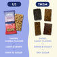 Afar Savory Protein Bars - Low Sugar, High Protein, Vegan, Gluten Free - Meal Replacement - 8 Bars