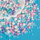Twisweet Mermaid Sprinkles, Edible Pearl Stars for Cake Decorating, Ocean Theme, 130g, Perfect for Cupcakes and Cookies