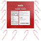 Fruidles 48-Pack Christmas Candy Canes Suckers, Peppermint Flavor, Individually Wrapped (48-Pack)