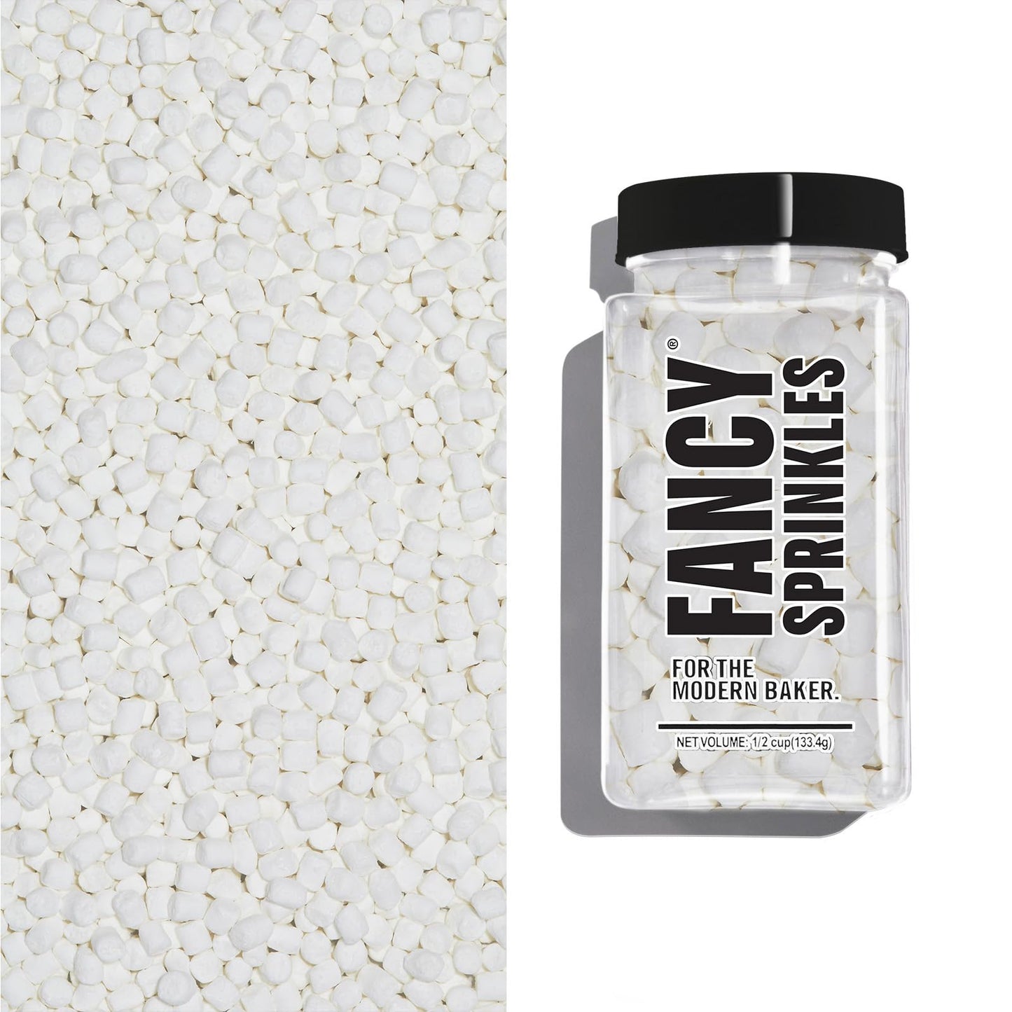 Fancy Sprinkles Fancy Fluff Dessert Decorating Mini Marshmallow Bits Sprinkles (0.5c)