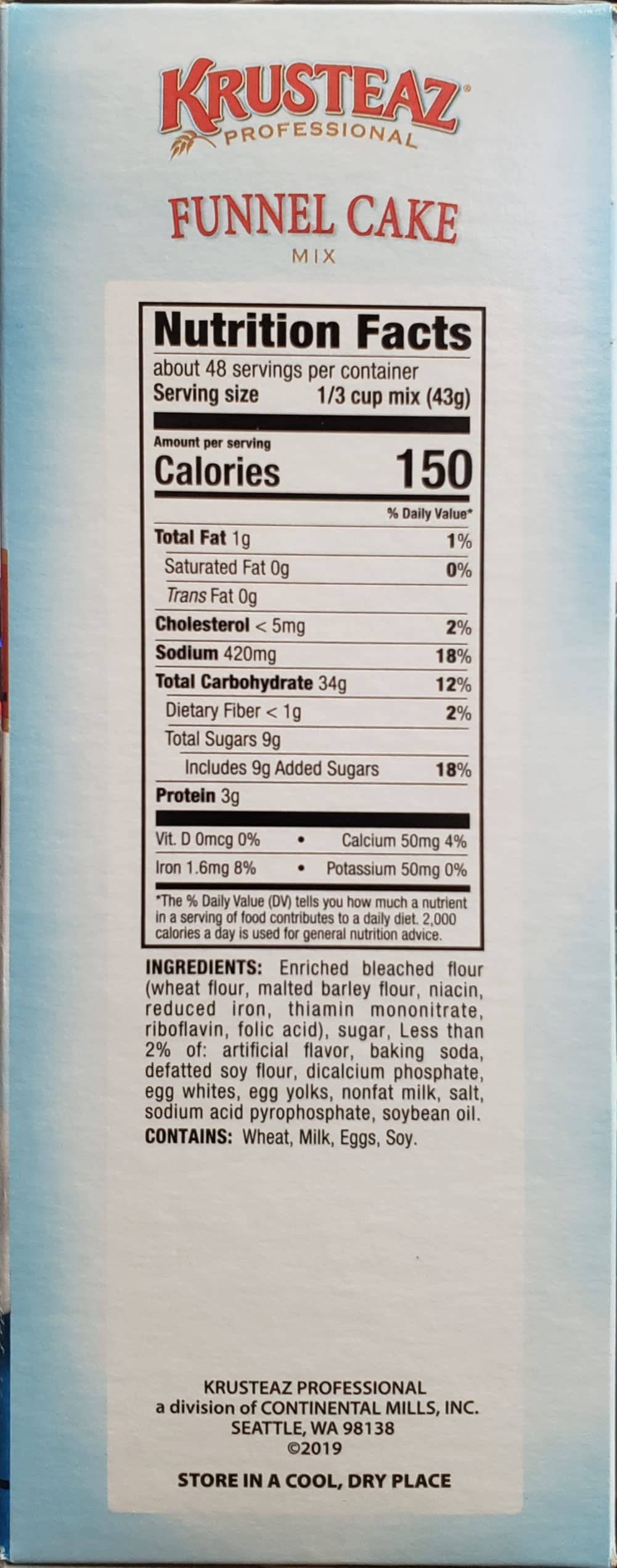 5 Pounds Krusteaz Funnel Cake Mix (Pack of 1)