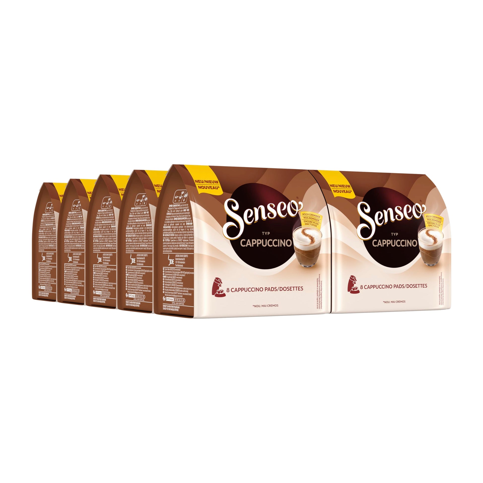 Senseo Cappuccino Coffee Pods - (Pack Of 10 X 8 Pods)