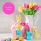 Needzo Peeps Candy Marshmallow Bunnies Pink Blue Yellow Bunny Shaped Treats Bulk Easter Bundle Basket Stuffer Kit (Pack Of 3)