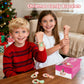 40 Pack Christmas Candy - Individually Wrapped Holiday Themed Candy Bracelets Bulk, Use for Stocking Stuffers(Santa, Christmas T