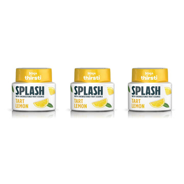 Ninja Thirsti Flavored Water Drops, Splash With Unsweetened Fruit Essence, Tart Lemon, 3 Pack, Zero Calories, Zero Sugar, Zero S