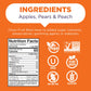 Chum Fruit Bites 100% Real Fruit Snacks | Peach, 40 Pack | Non-Gmo, No Added Sugar Or Preservatives | Top 12 Allergen And School