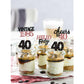 24 Pcs Glitter 40Th Birthday Cupcake Toppers For Celebrating Forty Years Old Birthday Party Decorations (Black&Rose Gold)