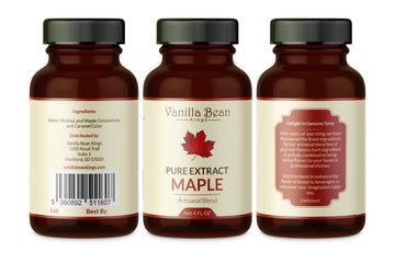 Pure Maple Extract For Baking And Flavoring - 4 Oz - Premium Quality Natural Flavors For Baked Goods, Desserts, & Cooking