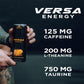 PEScience VERSA Energy Drink, Sugar Free, 125mg Caffeine, White Cherry Slushie, Case of 12