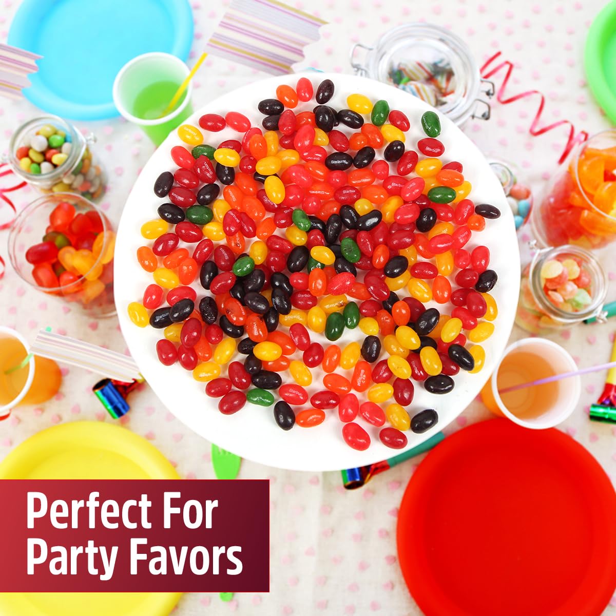 Jelly Beans Candies Smiling Sweets for Kids - Delicious Original Jellybeans Treat Great for Party Favors, Movie - All of the Fav