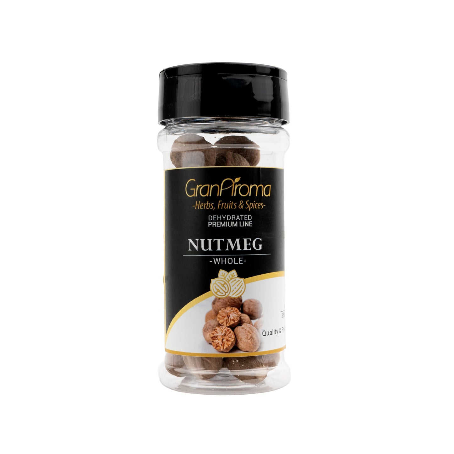 GranAroma Whole Nutmeg, Sweet & Savory Spice for Baking, 3.5 Ounce