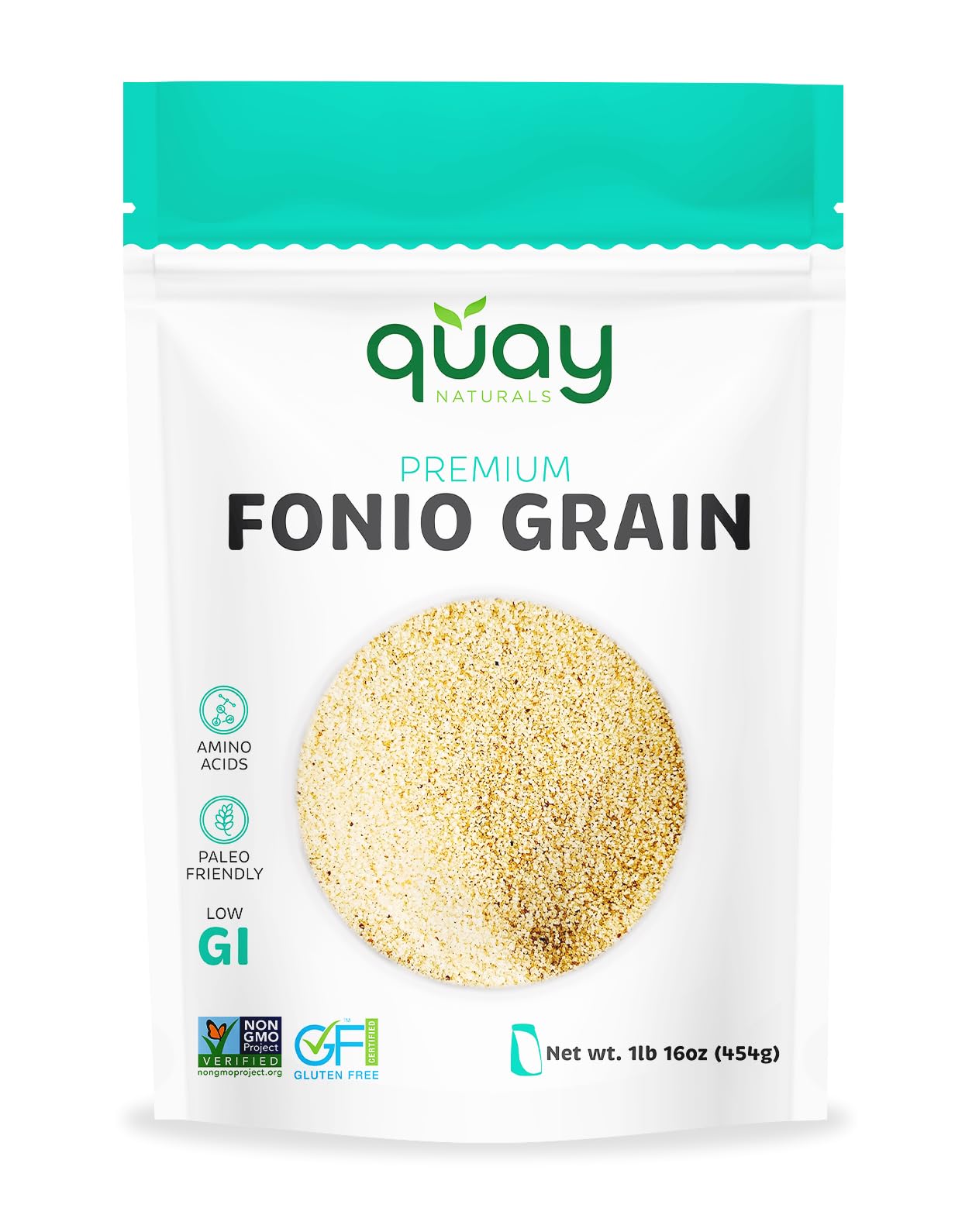 Quay Naturals Fonio Super-Grain - African Ancient Super-Grain - Superfood Grain - Substitute & Alternative for Couscous, Quinoa 