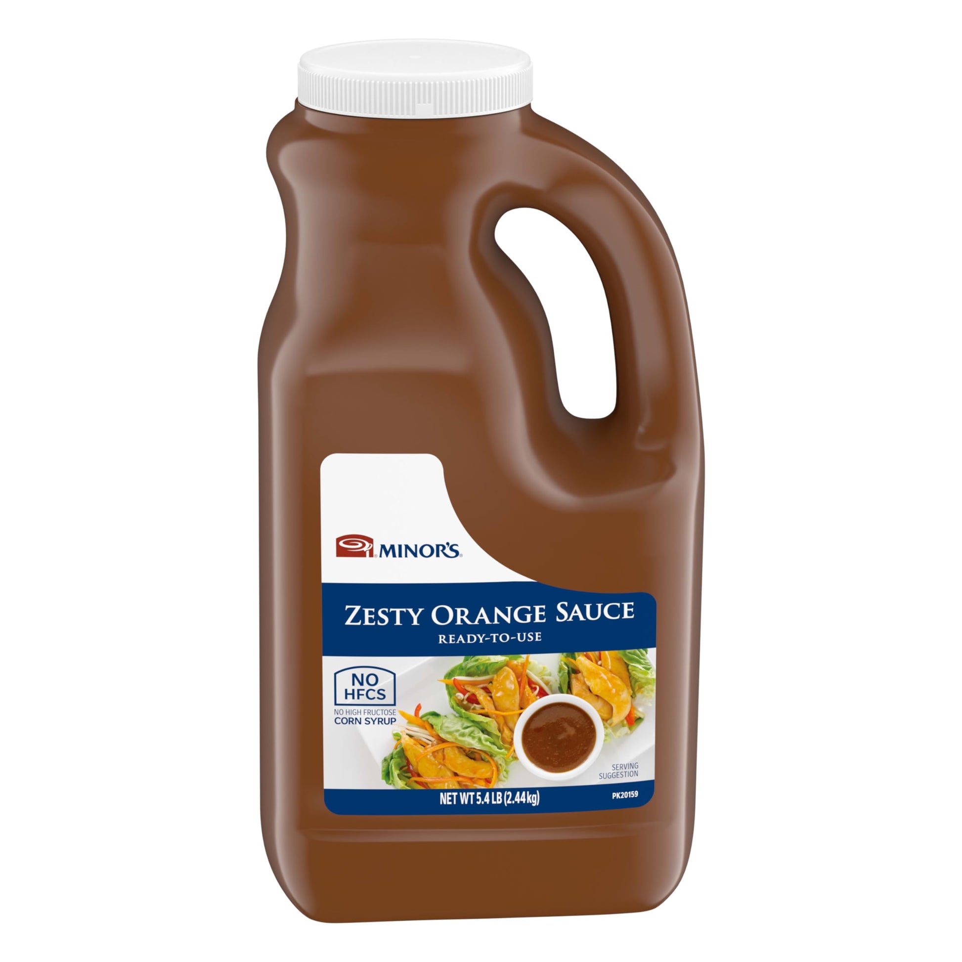 Minor's Zesty Orange Sauce, Stir Fry Sauce, Chicken and Seafood Glaze, 5.4 lbs Bulk Bottle (Packaging May Vary) (Pack of 1)