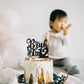 Rssta i Cake Topper Black Star Glitter 12th Birthday Decoration Model XM1222-12