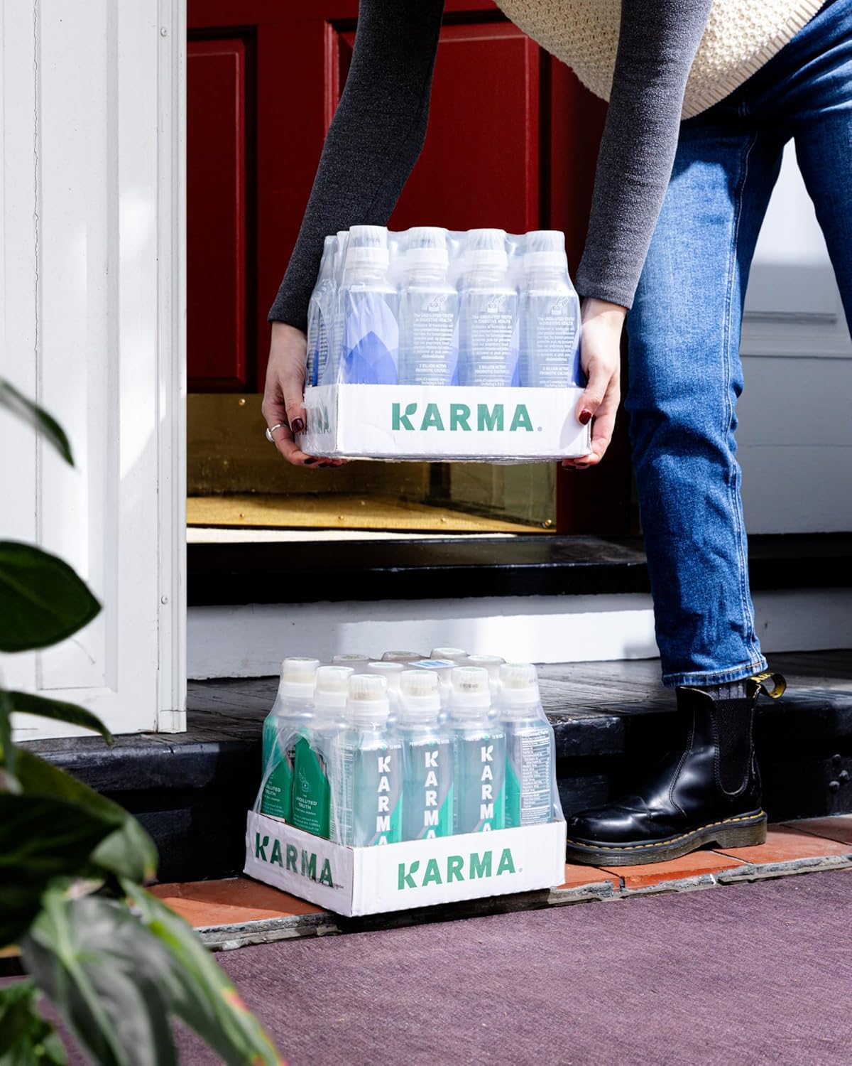 Karma Energy Drink - 12 Pack  Orange Mango Caffeinated Water with Cognizin Nootropics  Vitamins & Immune Support  Low Calorie