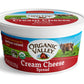 Organic Valley Cream Cheese Spread in Tub, Cows Milk, Non GMO, Halal, Kosher, 8 Ounces (Pack of 12)